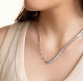 Tennis Chain Split Necklace