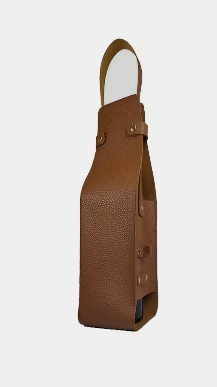 “Leather” Wine Carrier - Cognac