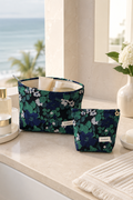 Midnight Garden Floral Cosmetic Bags - Large