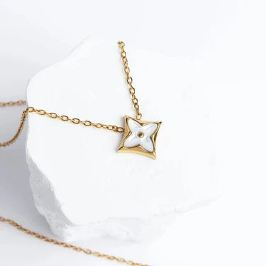 Mother Of Pearl Star Pendant Necklace